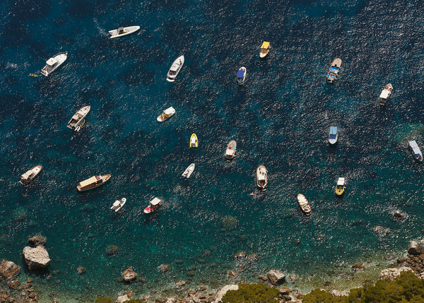 Boats, Capri, Arial view of boats, Josh Welch Photography
